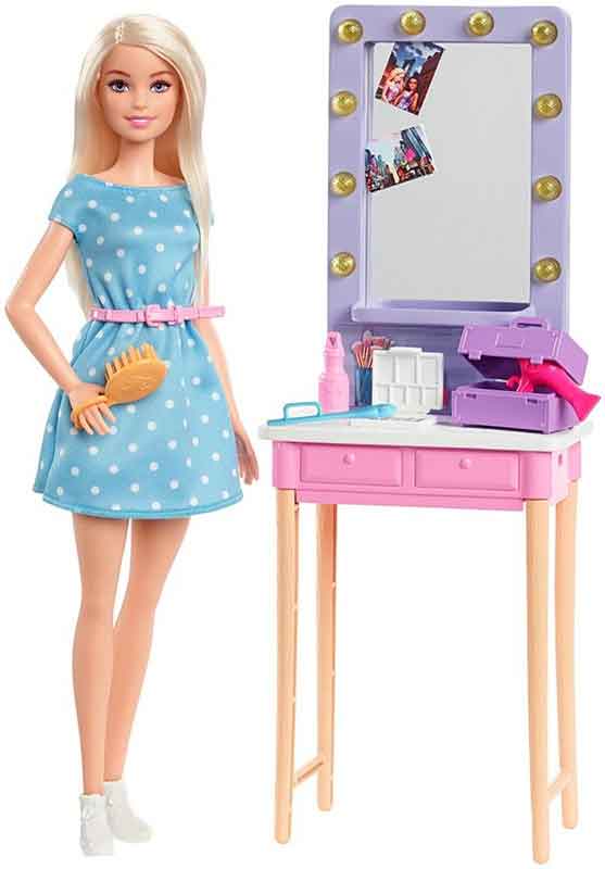 Barbie Big City Big Dreams Docka och sminkbord