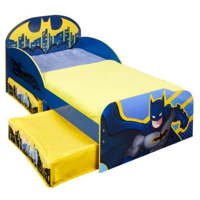 Batman barnsäng med förvaringslåda 142x77x63cm
